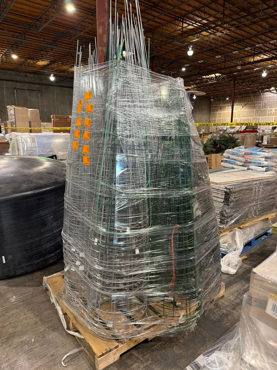 Bulk Lot of Galvanized Wire Plant Cages and Garden Stakes - image 2
