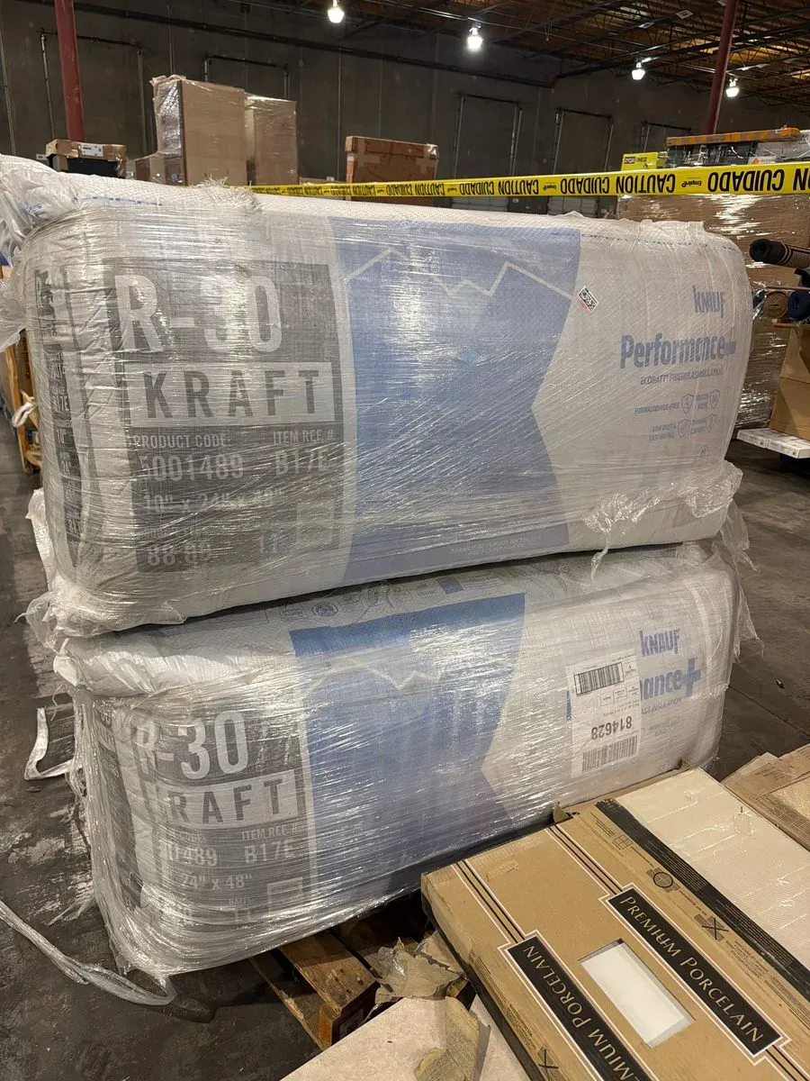 Bulk Lot of R-30 Kraft Faced Fiberglass Insulation Batts (24 in. x 48 in.) - image 2
