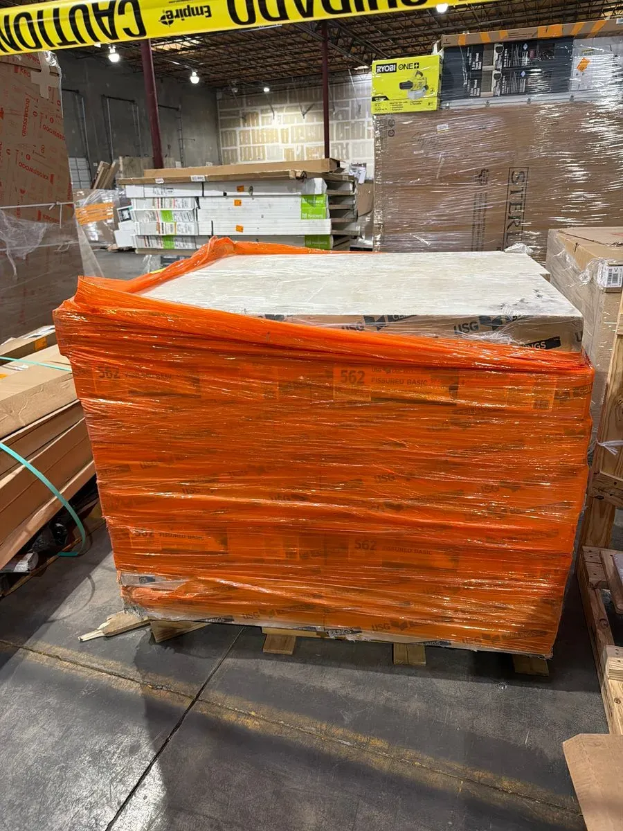 Pallet of USG 562 Fissured Basic Ceiling Panels - image 1