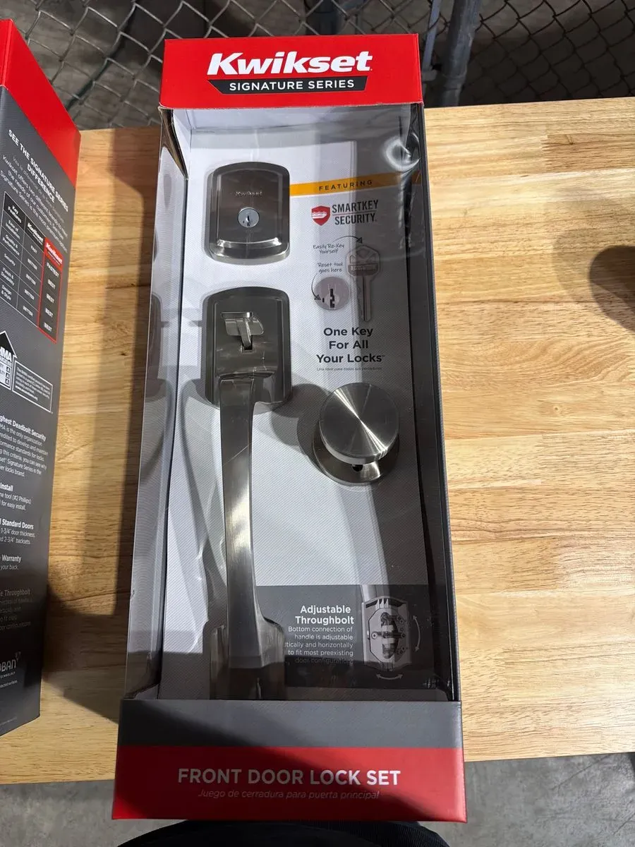 **TESTING** Kwikset Arlington Single Cylinder Handleset in Satin Nickel - image 2