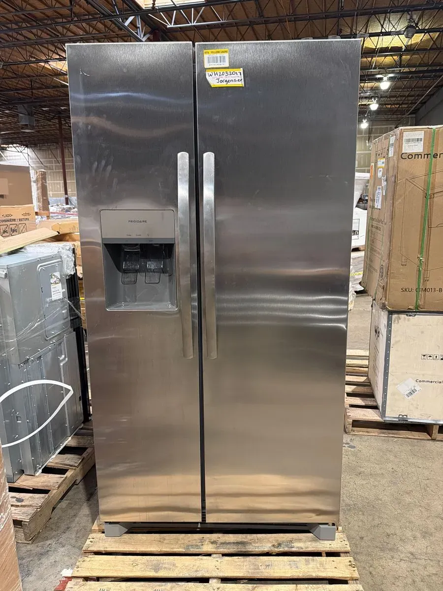 Frigidaire Side-by-Side Refrigerator with Ice & Water Dispenser - Stainless Steel - image 1
