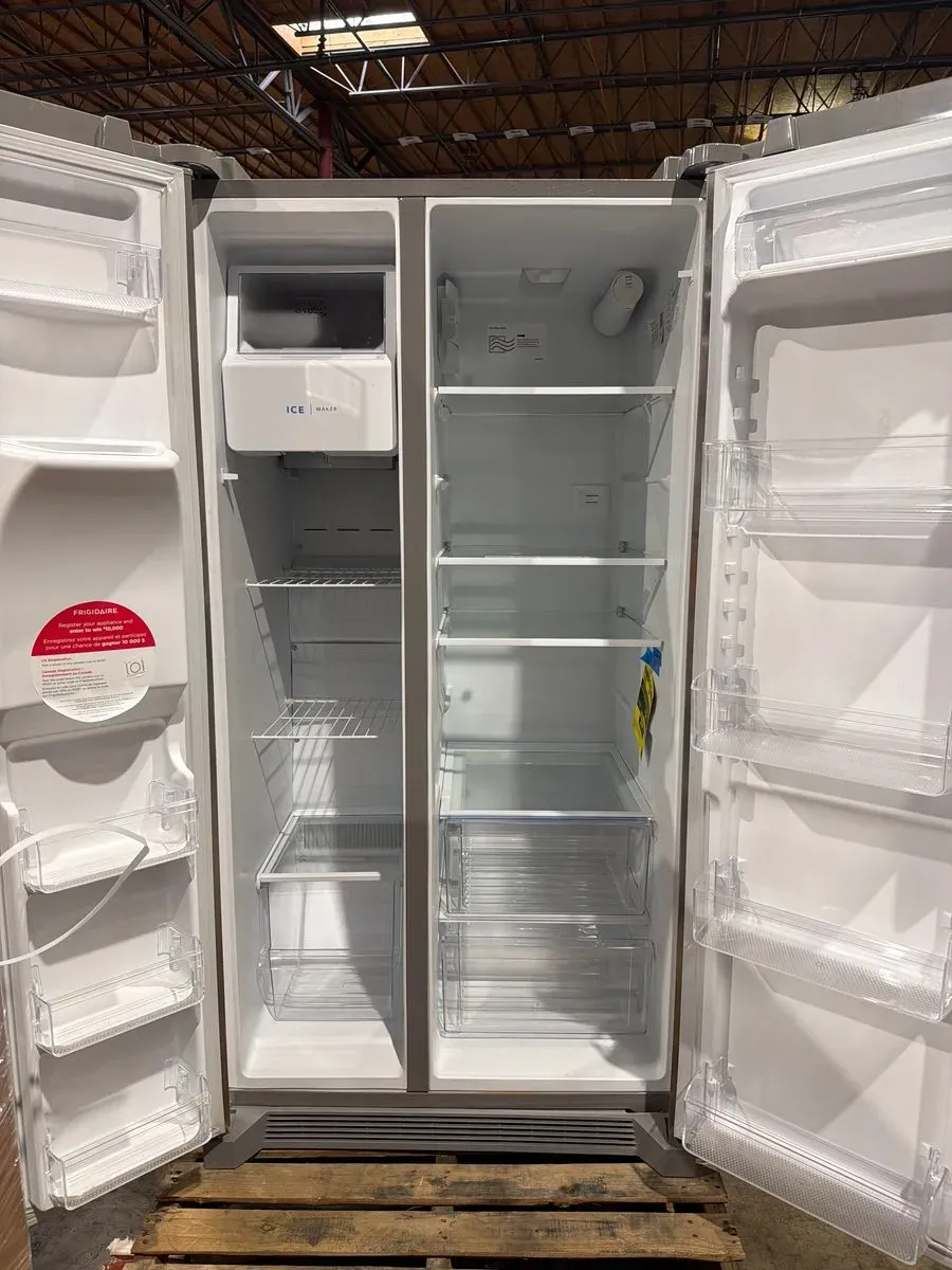 Frigidaire Side-by-Side Refrigerator with Ice & Water Dispenser - Stainless Steel - image 2