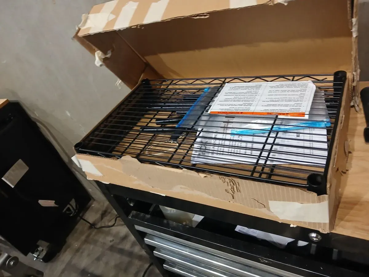 HDX 3-Tier Steel Wire Shelving Unit in Black (24 in. W x 30 in. H x 14 in. D) - image 2