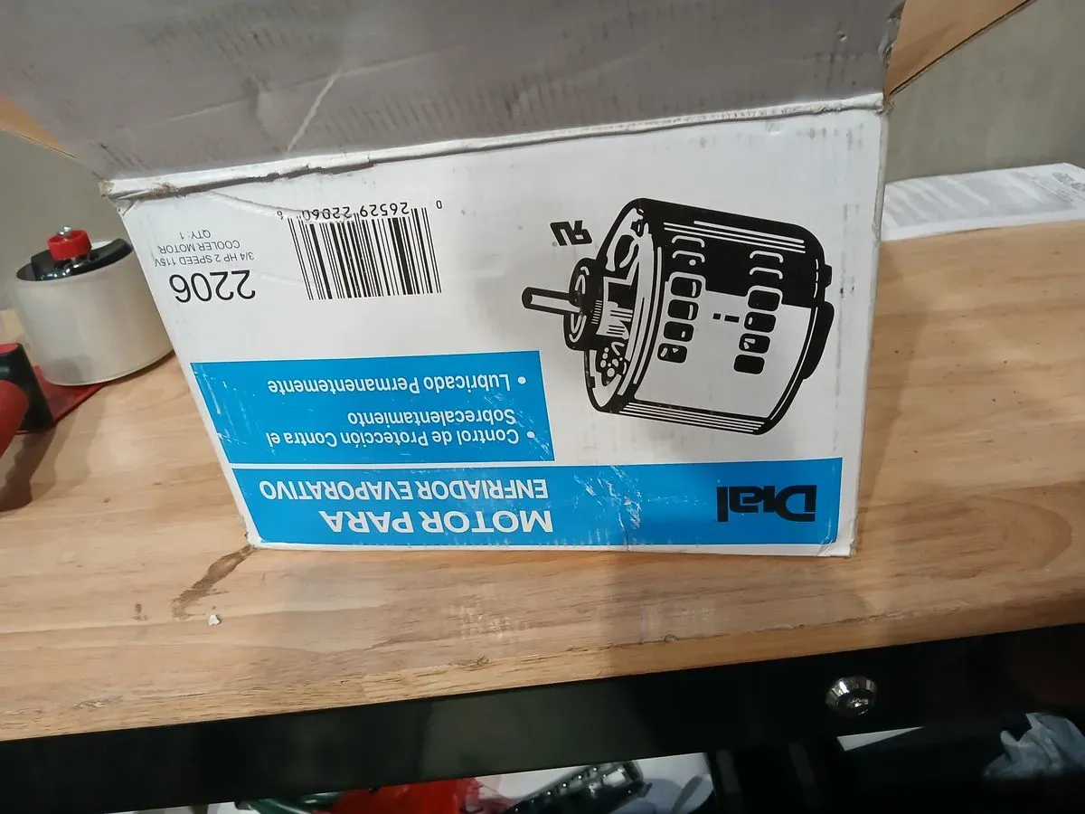 Dial 2206 3/4 HP 2-Speed Evaporative Cooler Motor - image 3