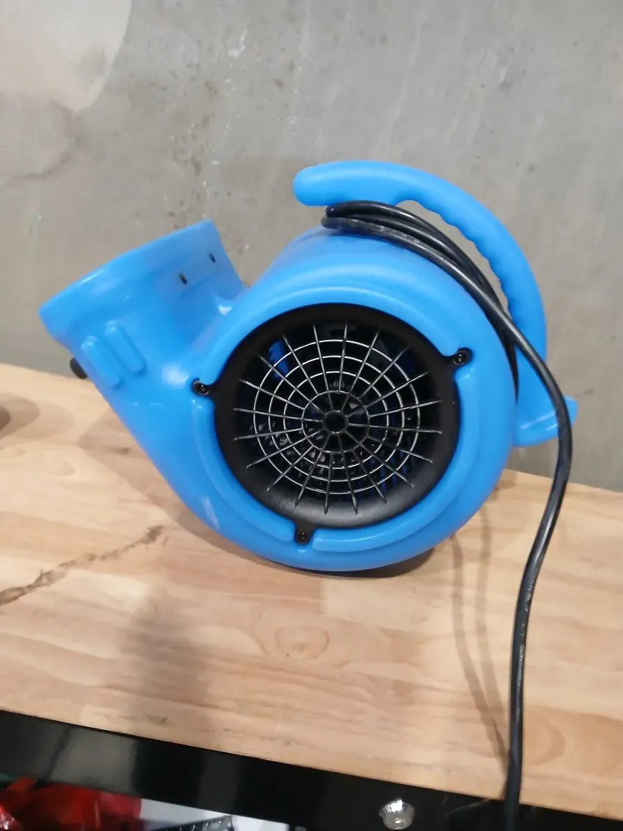 B-Air 1/4 HP Air Mover Blower Fan for Water Damage Restoration Carpet Dryer Floor Home and Plumbing Use in Blue - image 3