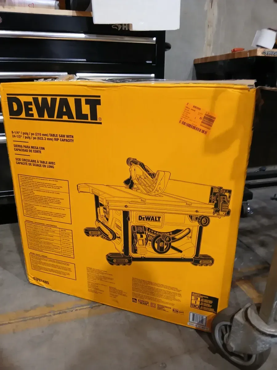 DEWALT 15 Amp Corded 8-1/4 in. Compact Portable Jobsite Tablesaw (Stand Not Included) - image 5