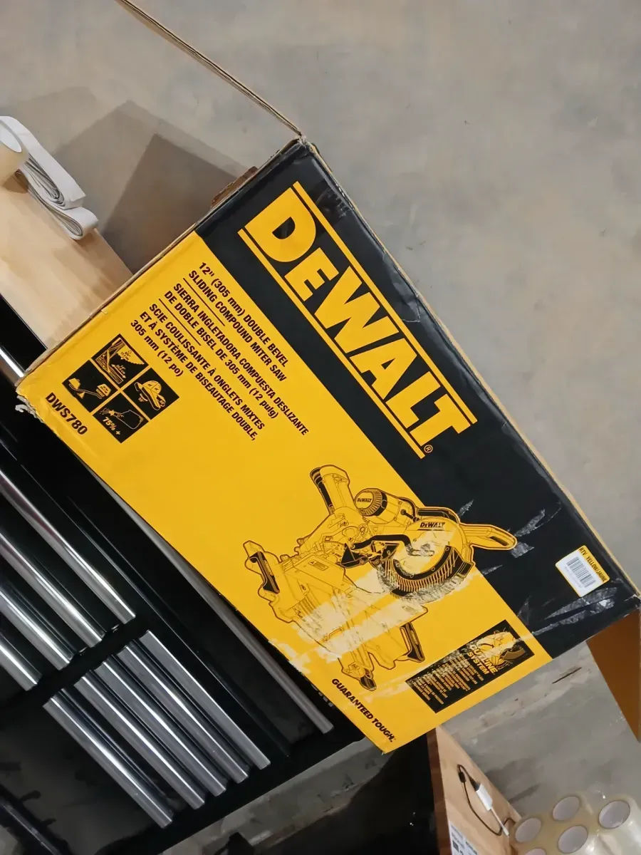 DEWALT 15 Amp Corded 12 in. Double Bevel Sliding Compound Miter Saw with XPS technology, Blade Wrench and Material Clamp - image 2