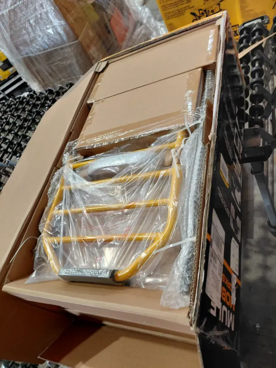 MULE 5-in-1 Mobile Workshop Integrated 3-Speed Fan LED Light Power Strip Tool Caddy and 300 lbs. Capacity Hand Truck - image 2