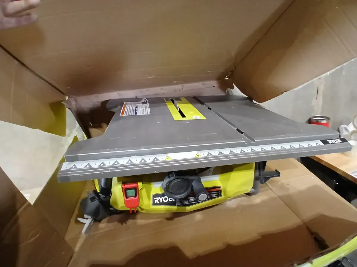 RYOBI 15 Amp 10 in. Compact Portable Corded Jobsite Table Saw with Folding Stand - image 3