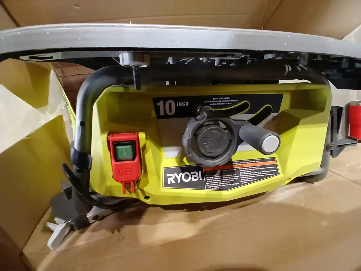 RYOBI 15 Amp 10 in. Compact Portable Corded Jobsite Table Saw with Folding Stand - image 4