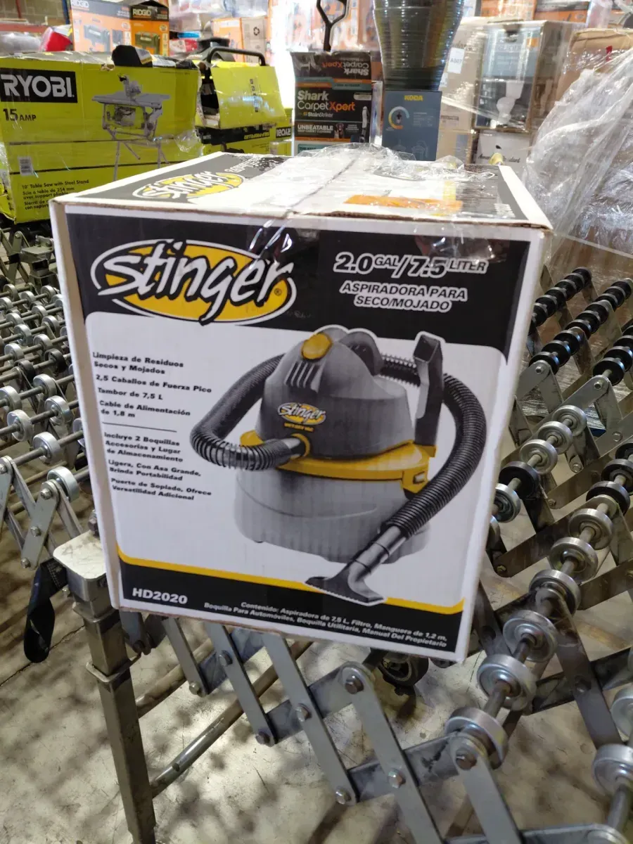 Stinger 2 Gal. 2.5 Peak HP Small Shop Vacuum Wet Dry Vac with Filter Bag, Hose, Utility Nozzle and Car Nozzle Attachments - image 2