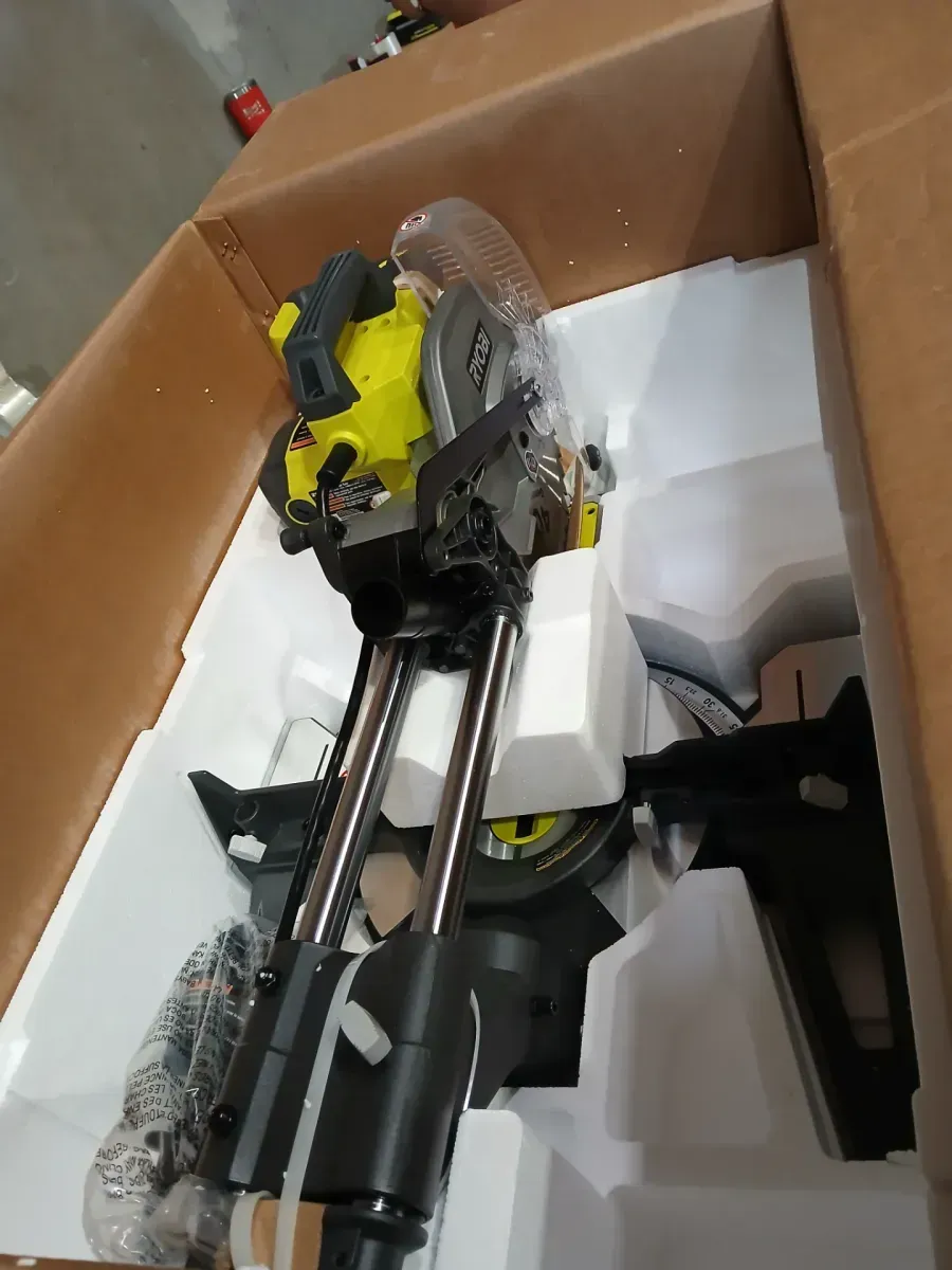 RYOBI 15 Amp 10 in. Corded Sliding Compound Miter Saw with LED Cutline Indicator - image 4