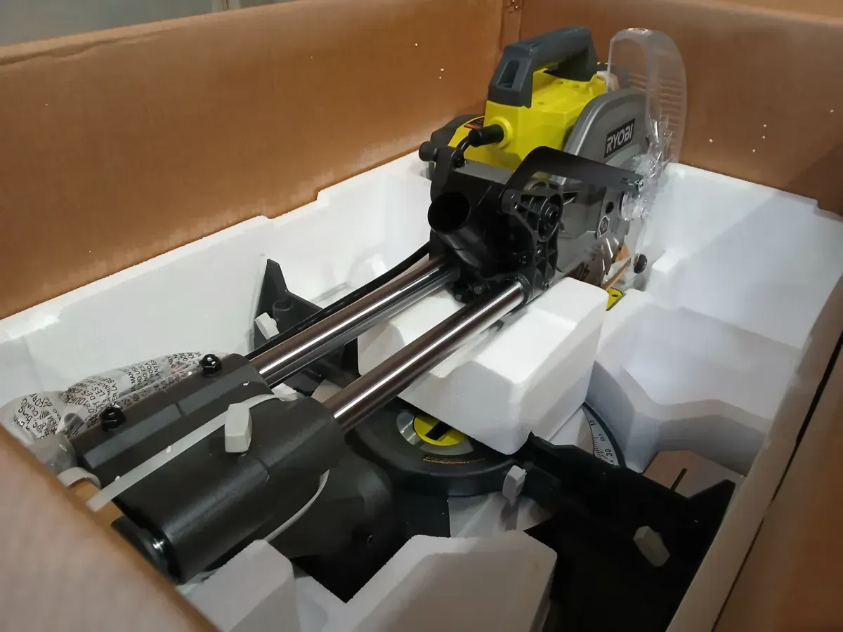 RYOBI 15 Amp 10 in. Corded Sliding Compound Miter Saw with LED Cutline Indicator - image 5