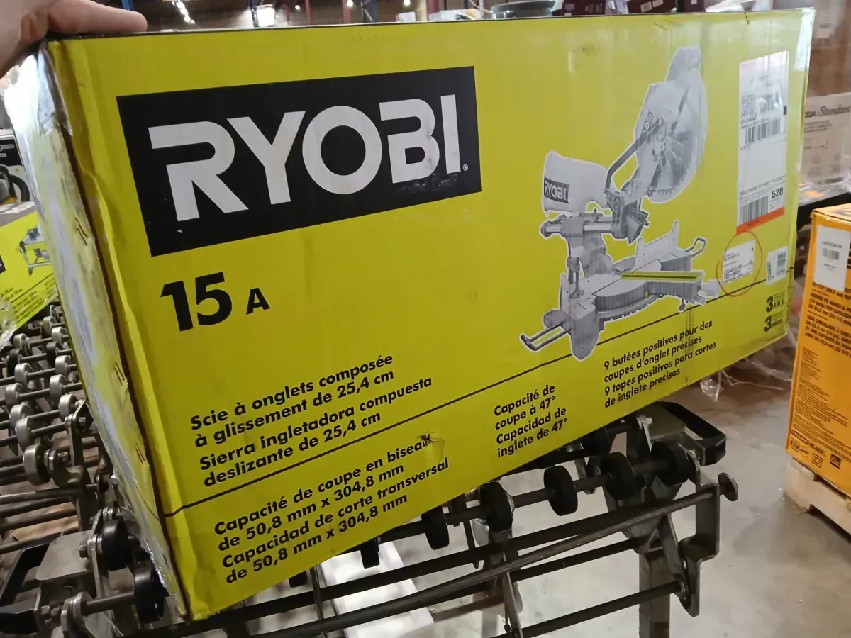 RYOBI 15 Amp 10 in. Corded Sliding Compound Miter Saw with LED Cutline Indicator - image 2