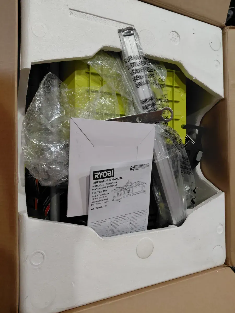 RYOBI 4.8 -Amps 7 in. Blade Corded Tabletop Wet Tile Saw - image 3