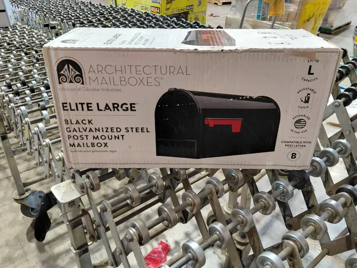 Architectural Mailboxes Elite Black, Large, Steel, Post Mount Mailbox - image 4