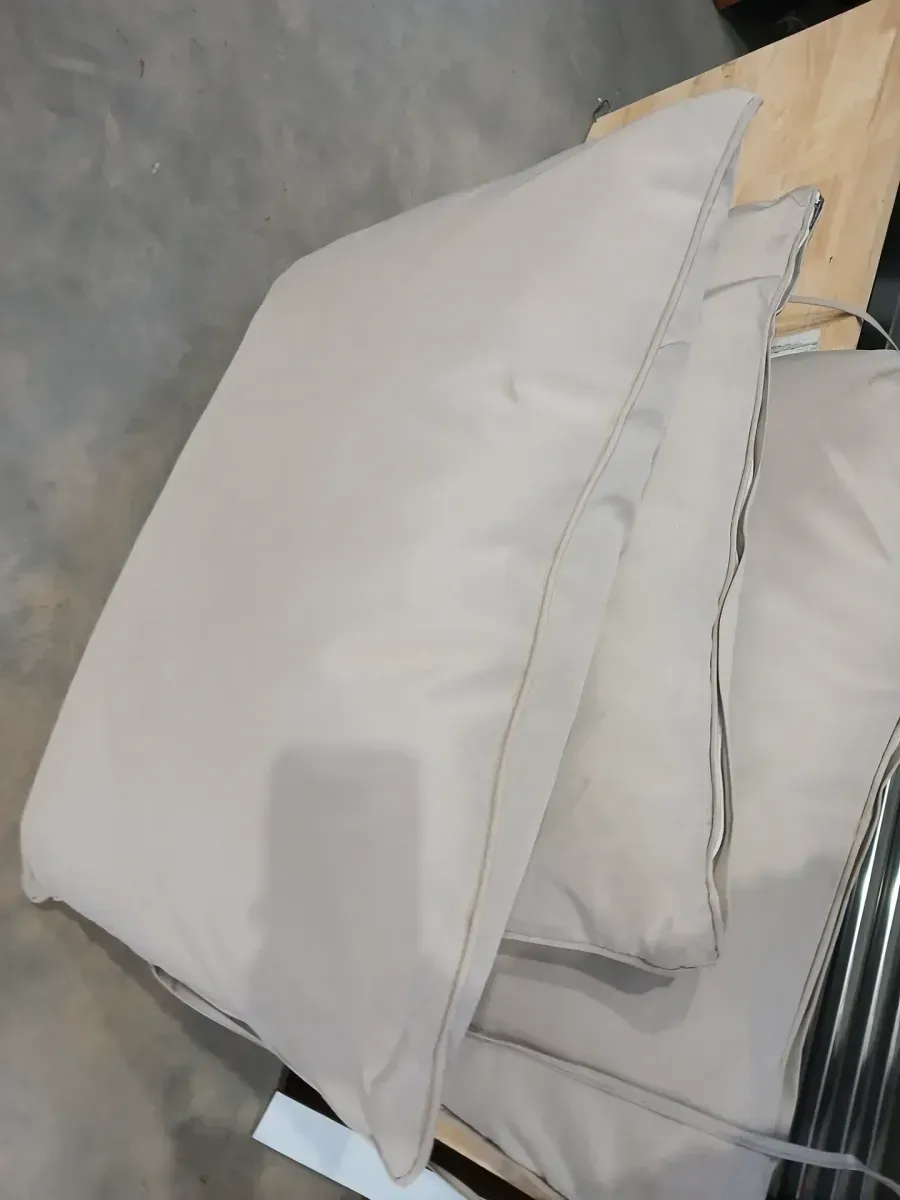 Set of 3 Outdoor Patio Furniture Cushions with Ties - image 3