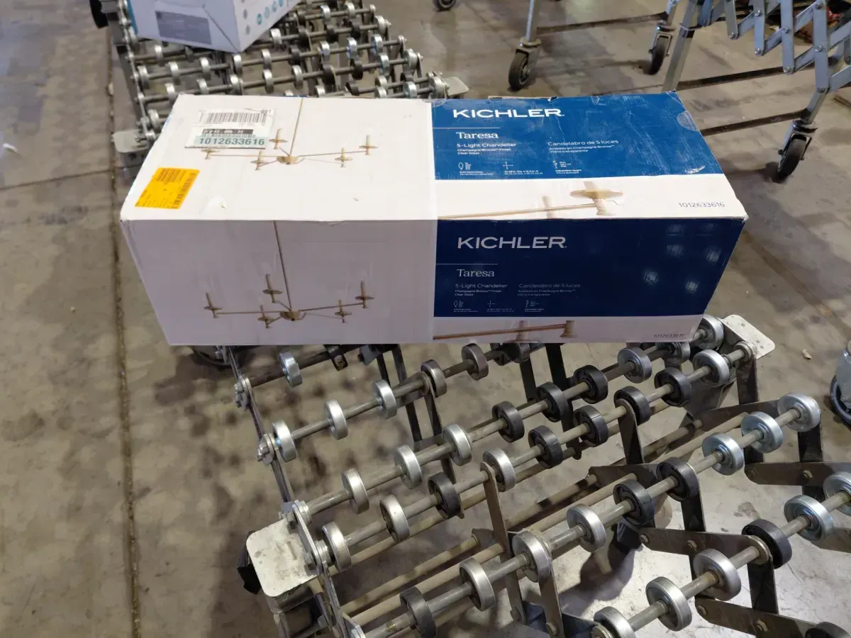 KICHLER Taresa 5-Light Chandelier with Clear Glass in Champagne Bronze - image 4