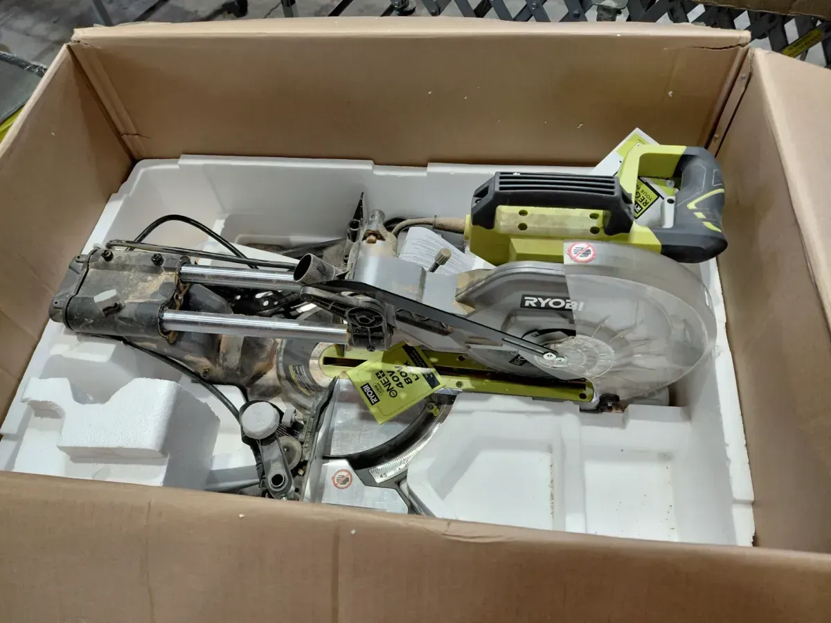 RYOBI 15 Amp 10 in. Corded Sliding Compound Miter Saw with LED Cutline Indicator - image 4