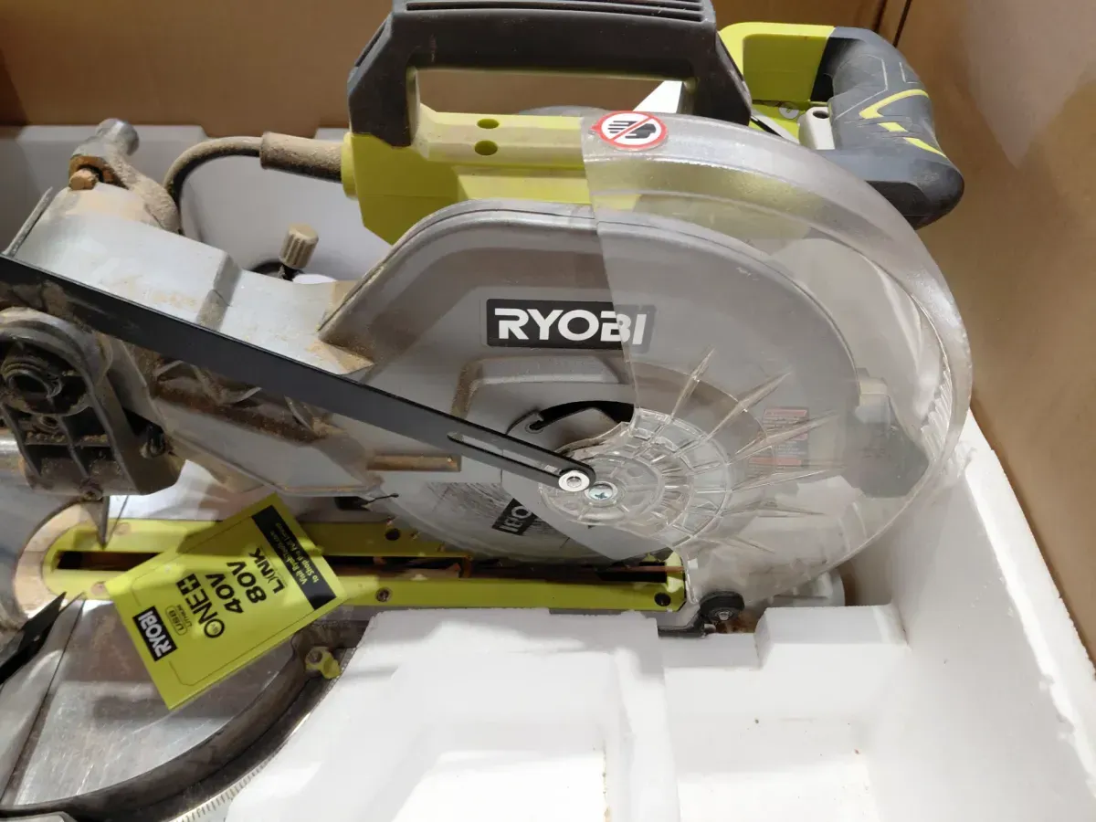 RYOBI 15 Amp 10 in. Corded Sliding Compound Miter Saw with LED Cutline Indicator - image 3