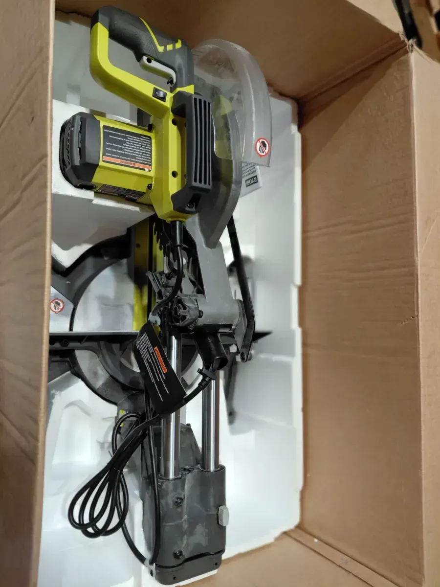 RYOBI 15 Amp 12 in. Corded Sliding Compound Miter Saw with LED Cutline Indicator - image 2