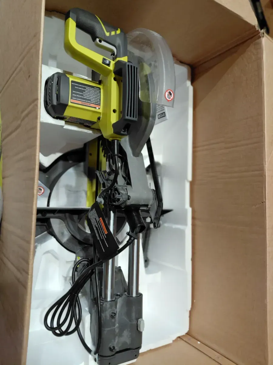 RYOBI 15 Amp 12 in. Corded Sliding Compound Miter Saw with LED Cutline Indicator - image 3