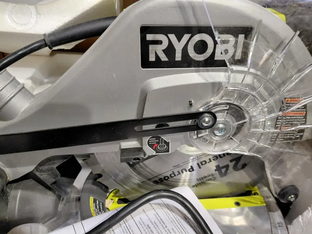 RYOBI 14 Amp Corded 10 in. Compound Miter Saw with LED Cutline Indicator - image 4