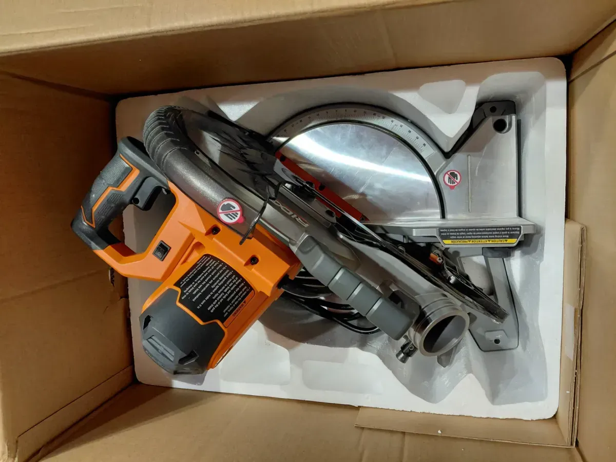 RIDGID 15 Amp 10 in. Corded Dual Bevel Miter Saw with LED Cut Line Indicator - image 2