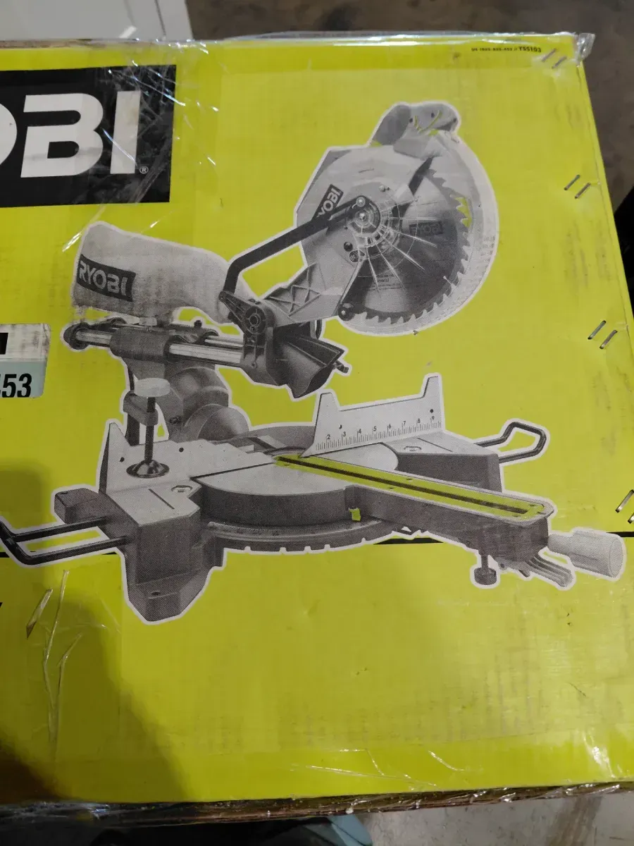 RYOBI 15 Amp 10 in. Corded Sliding Compound Miter Saw with LED Cutline Indicator - image 1