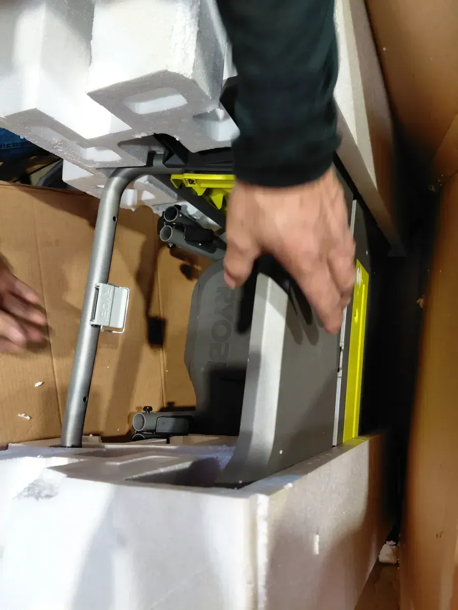 RYOBI 15 Amp 10 in. Compact Portable Corded Jobsite Table Saw with Folding Stand - image 4