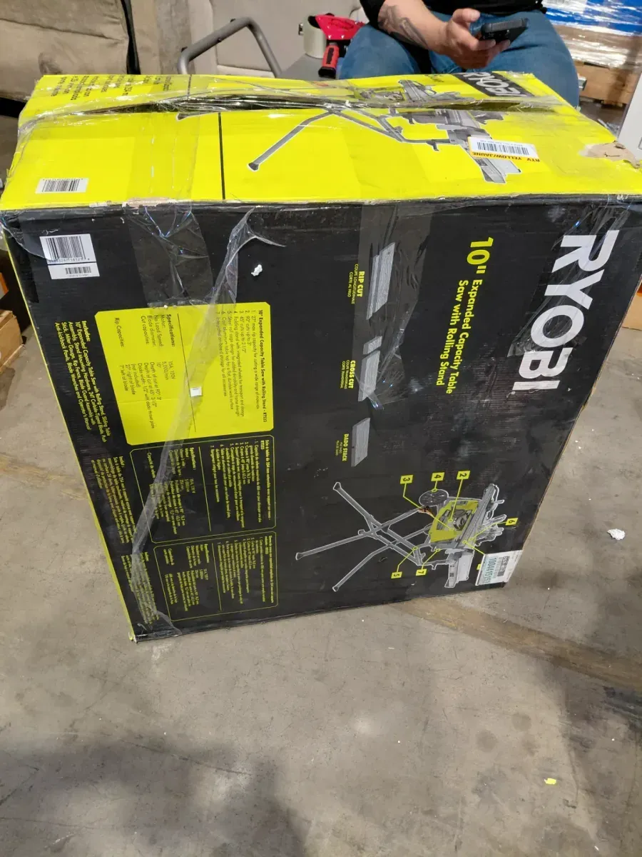 RYOBI 15 Amp 10 in. Compact Portable Corded Jobsite Table Saw with Folding Stand - image 5