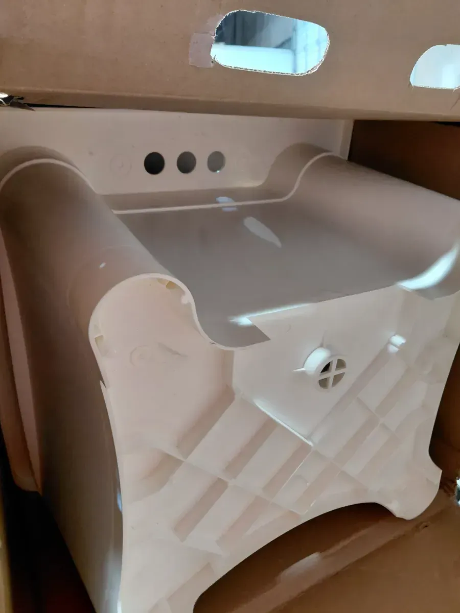 Glacier Bay 24.1 in. L x 24.1 in. W x 36.7 in. H Laundry Sink / Utility Sink Work Center in White with Pull-Out Faucet in Chrome - image 2