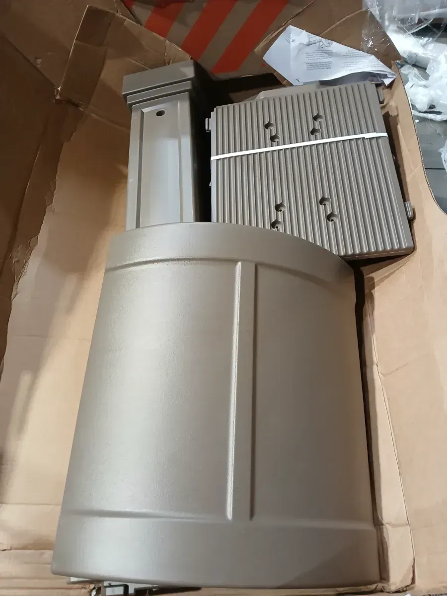 Architectural Mailboxes Grand Haven Mocha, Extra Large, Plastic, Mailbox and Post Combo - image 3