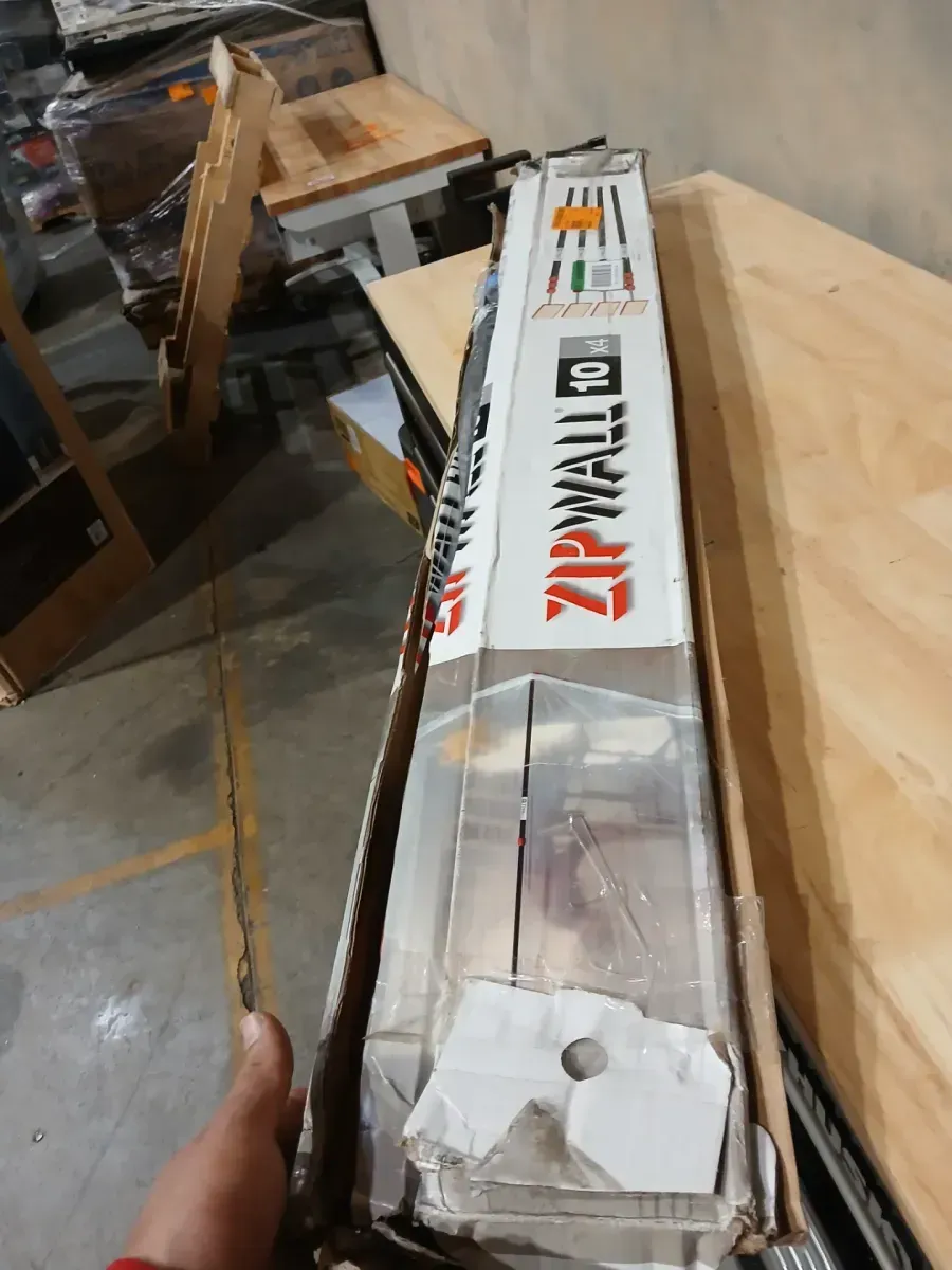 ZipWall 10 ft. Stainless Steel Dust Barrier Poles with 2-Adhesive Zippers and a Carry Bag Black (4-Pack) - image 2