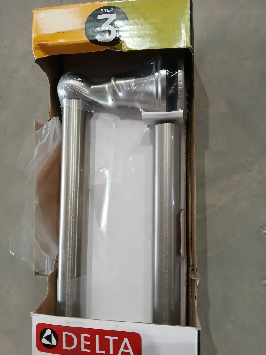 Delta Crestfield 20 in. Shower Door Handle in Nickel (1-Pair) - image 4