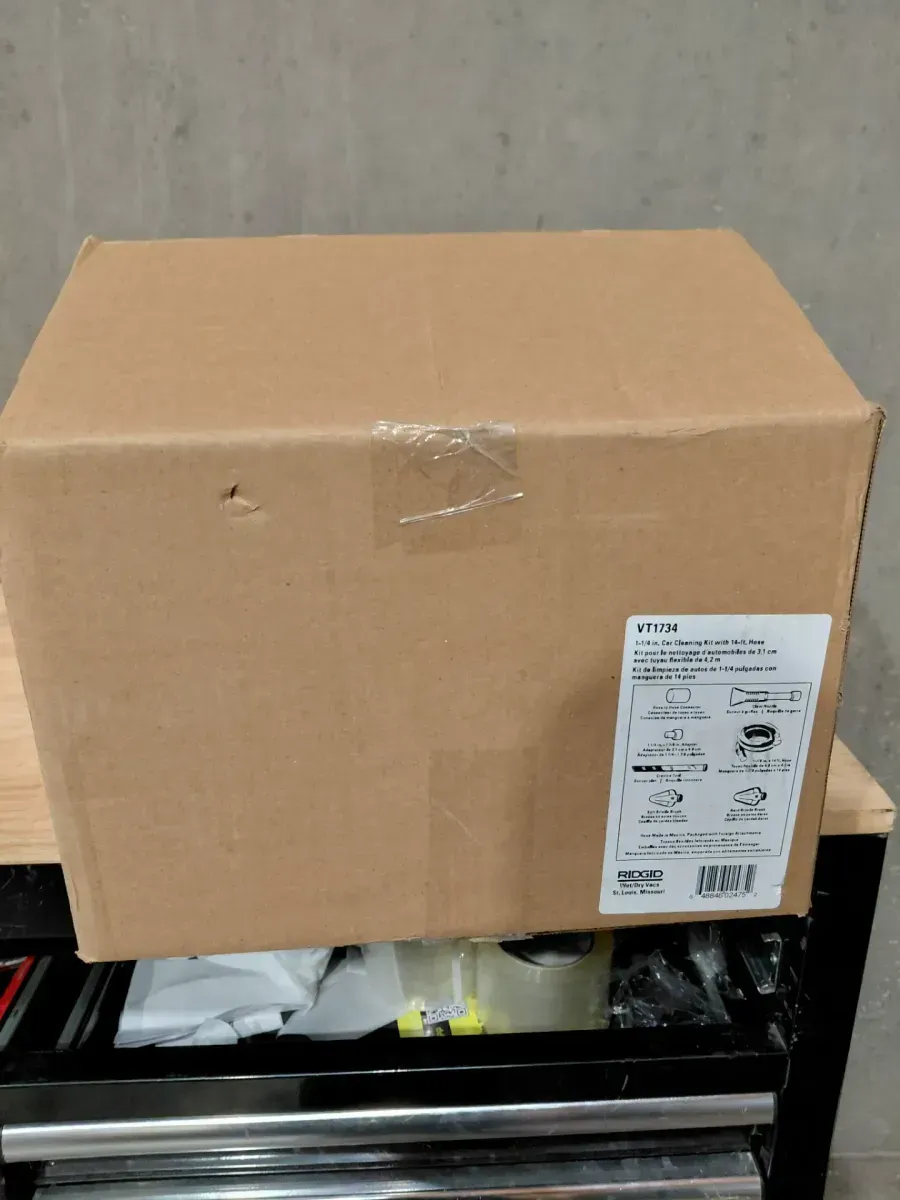 RIDGID 1-1/4 in. VT1734 Car Cleaning Kit Accessory Shop Vacuum Attachments with 14-ft Locking Hose for RIDGID Wet Dry Vacs - image 2