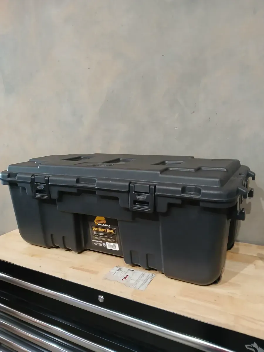 Plano 27-Gal. Hinged Storage Box in Black - image 2