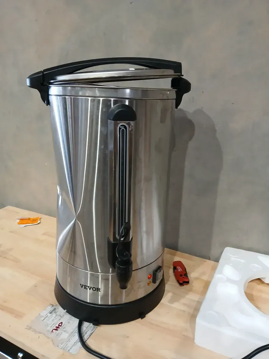 SKYSHALO Commercial Coffee Urn 110 Cups Stainless Steel Large Coffee Dispenser 1500W 110V Electric Coffee Maker Urn - image 4