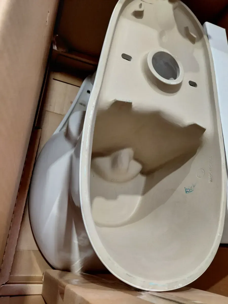 Glacier Bay Power Flush 12 in. Rough in 2-Piece 0.95 GPF/1.28 GPF Dual Flush Elongated Toilet in White with Slow-Close Seat Included - image 4