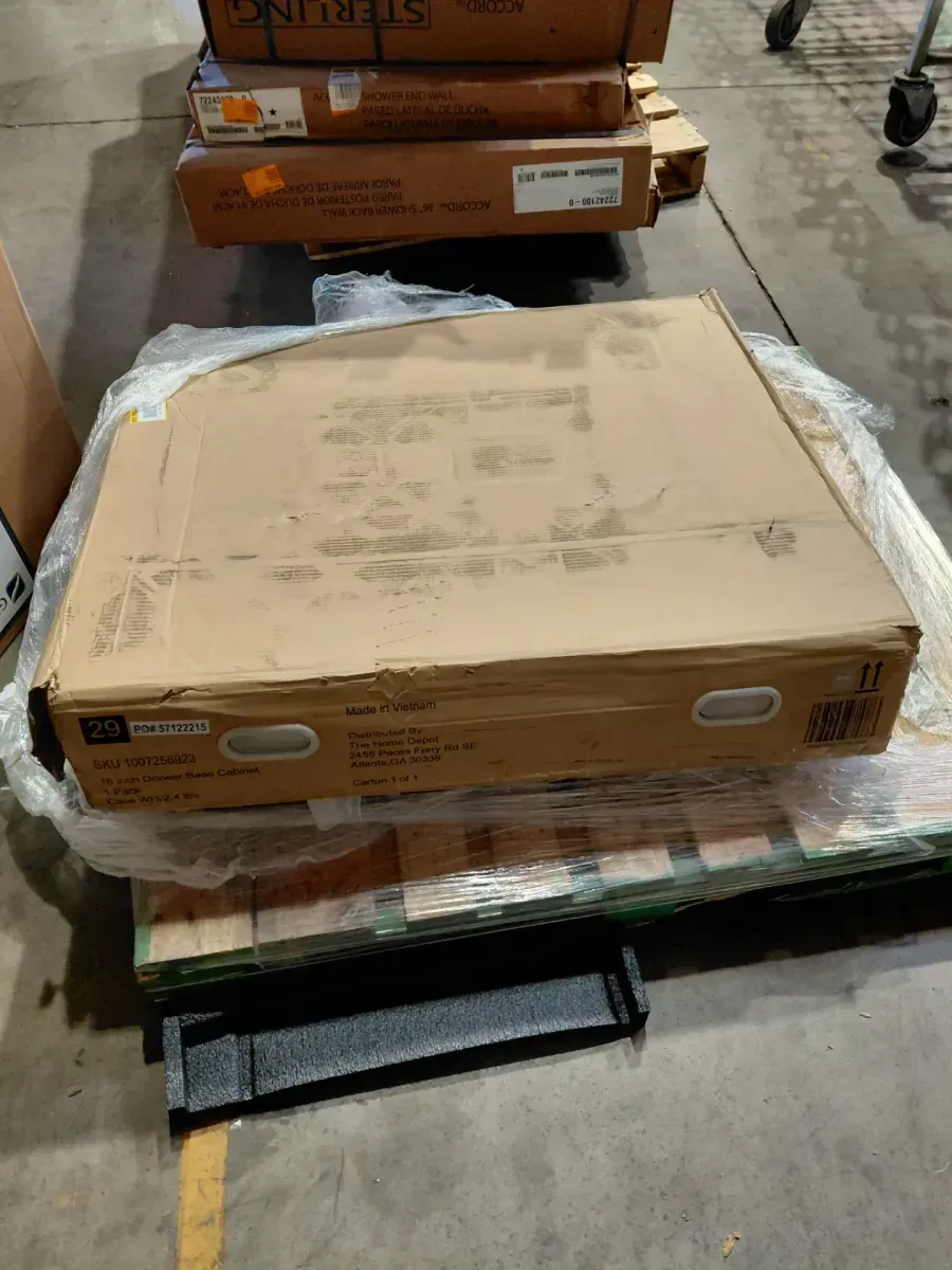 Hampton Bay Avondale 18 in. W x 24 in. D x 34.5 in. H Ready to Assemble Plywood Shaker Drawer Base Kitchen Cabinet in Dove Gray - image 3