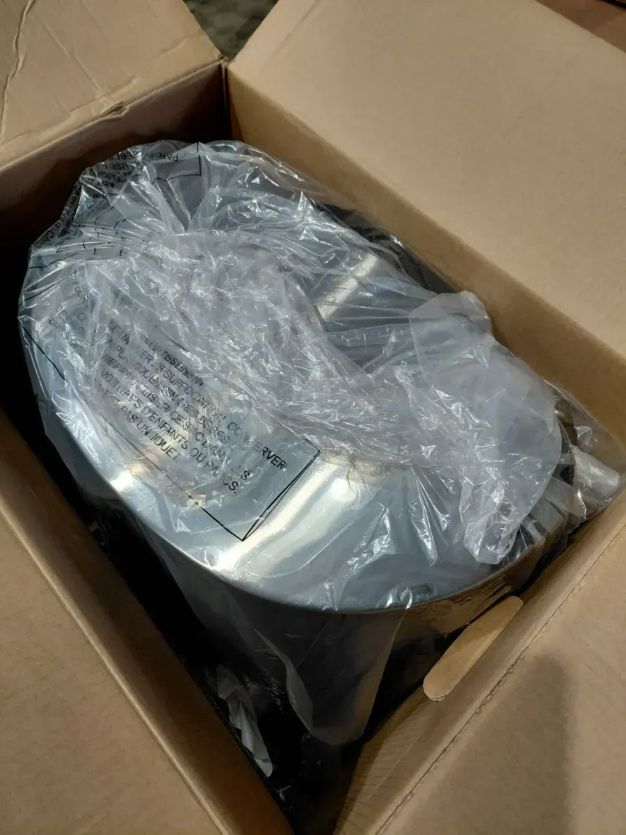 13 Gal. Stainless Steel D Shape Step-On Trash Can Plus 13 Gal. Drawstring Fresh Scent Kitchen Trash Bag (150-Count) - image 2