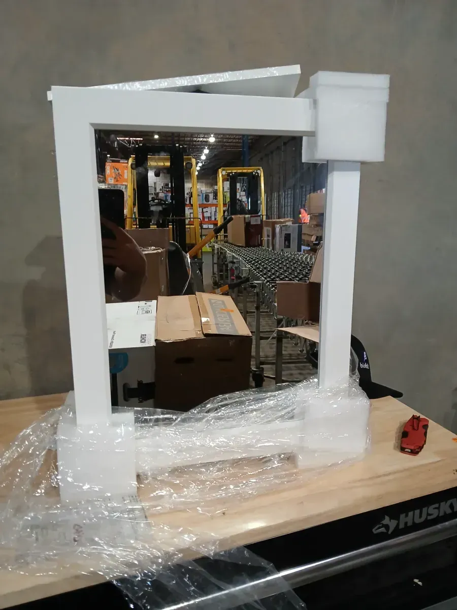 Glacier Bay 15-1/4 in. W x 19-3/8 in. H Rectangular Framed Recessed or Surface-Mount Bathroom Medicine Cabinet with Mirror, White - image 3