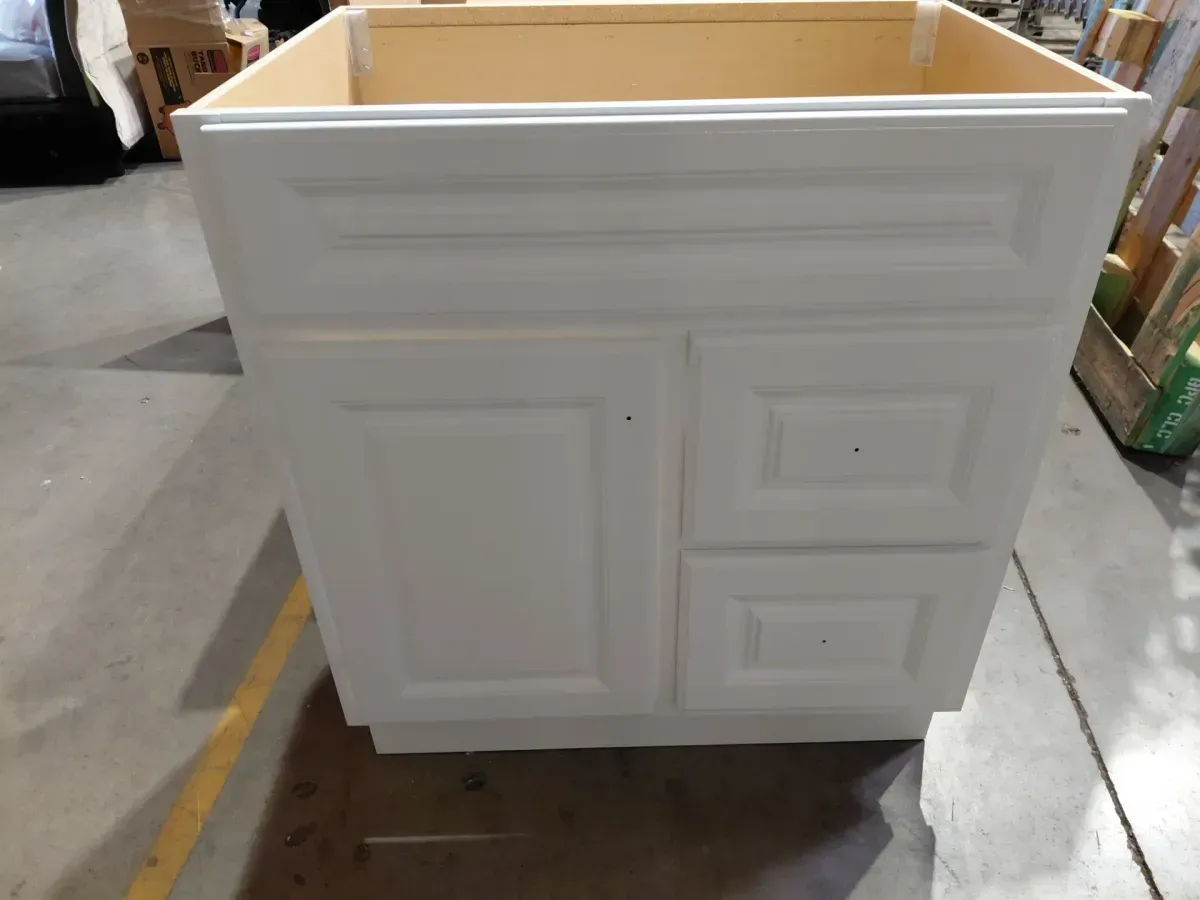 Glacier Bay Hampton 30 in. W x 21 in. D x 33.5 in. H Bath Vanity Cabinet without Top in White - image 4