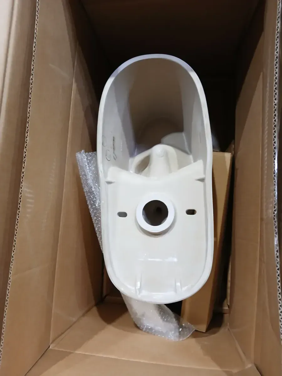 Glacier Bay 12 in. Rough In Two-Piece 1.28 GPF Single Flush Elongated Toilet in White, Seat Included - image 3