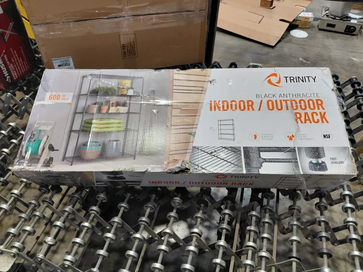 TRINITY Black Anthracite 5-Tier Steel Wire Shelving Unit (48 in. W x 72 in. H x 18 in. D) - image 4