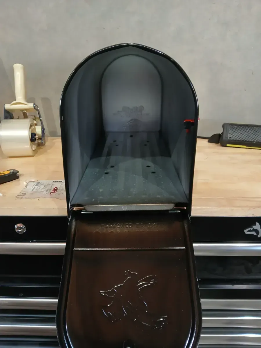 Architectural Mailboxes Elite Black, Large, Steel, Post Mount Mailbox - image 3