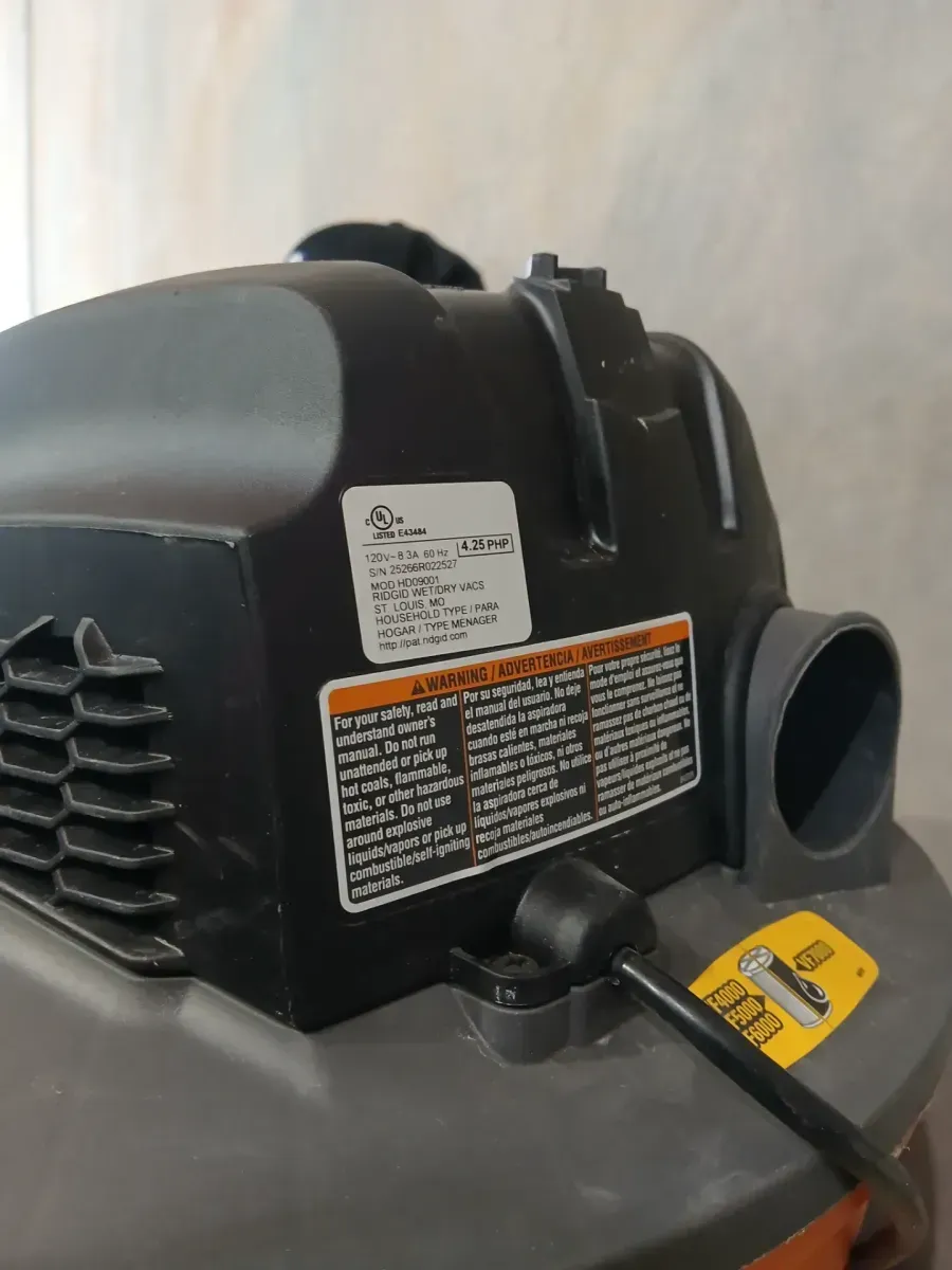 RIDGID 9 Gal. 4.25 Peak HP NXT Shop Vacuum Wet Dry Vac with General Debris Filter - image 4