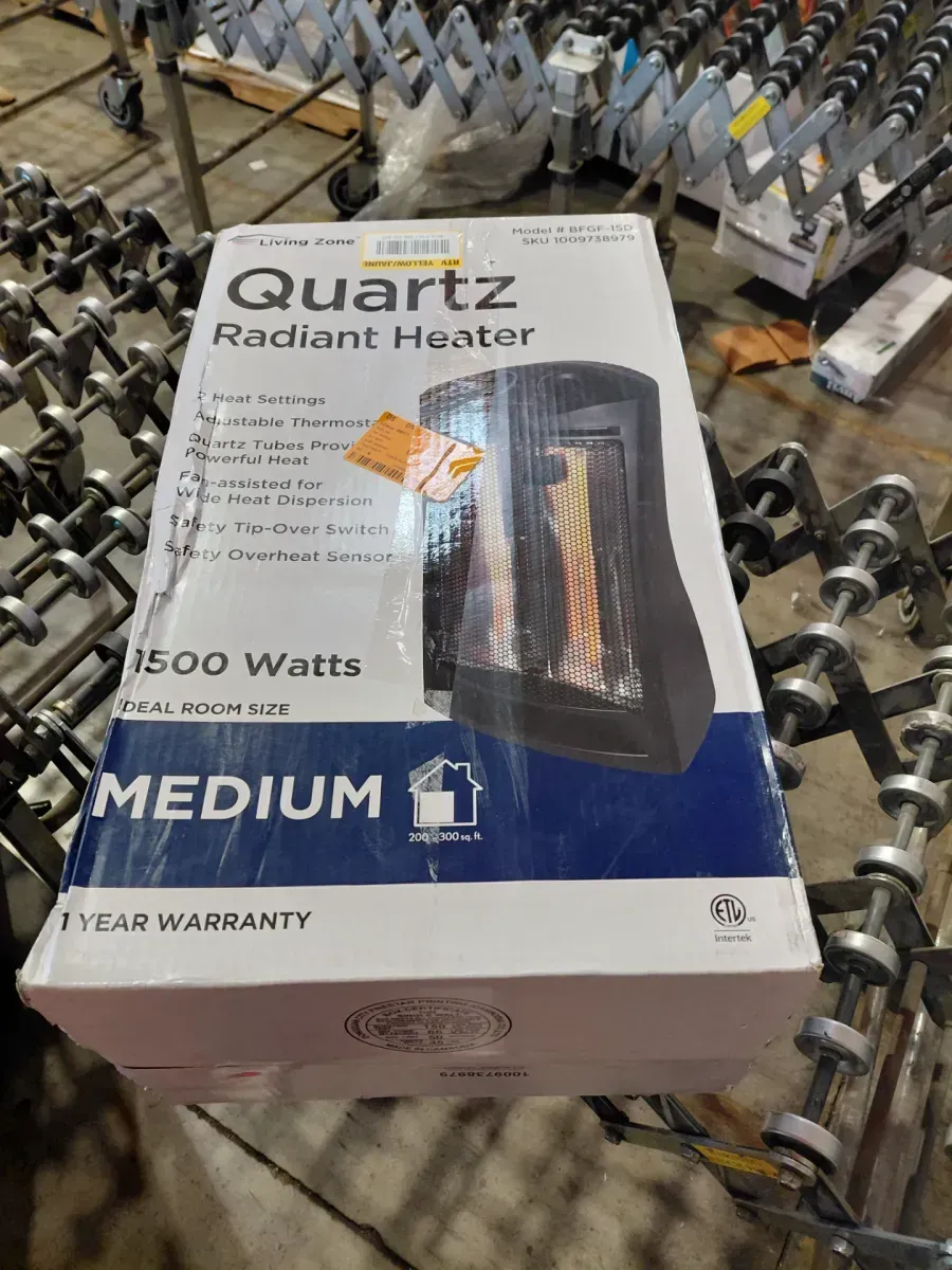 Comfort Zone 1500-Watt Electric Quartz Infrared Radiant Tower Heater - image 4