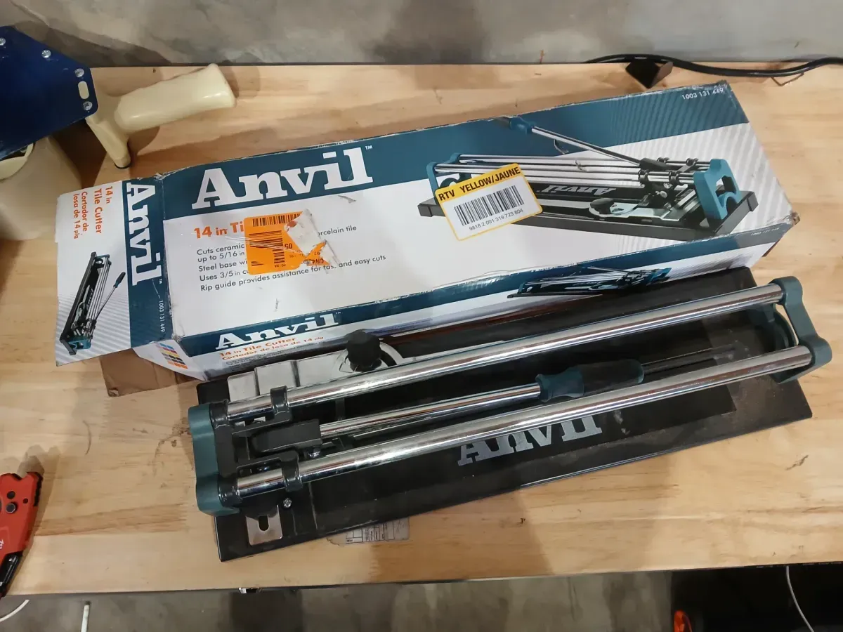 Anvil 14 in. Ceramic and Porcelain Tile Cutter with 1/2 in. Cutting Wheel - image 4