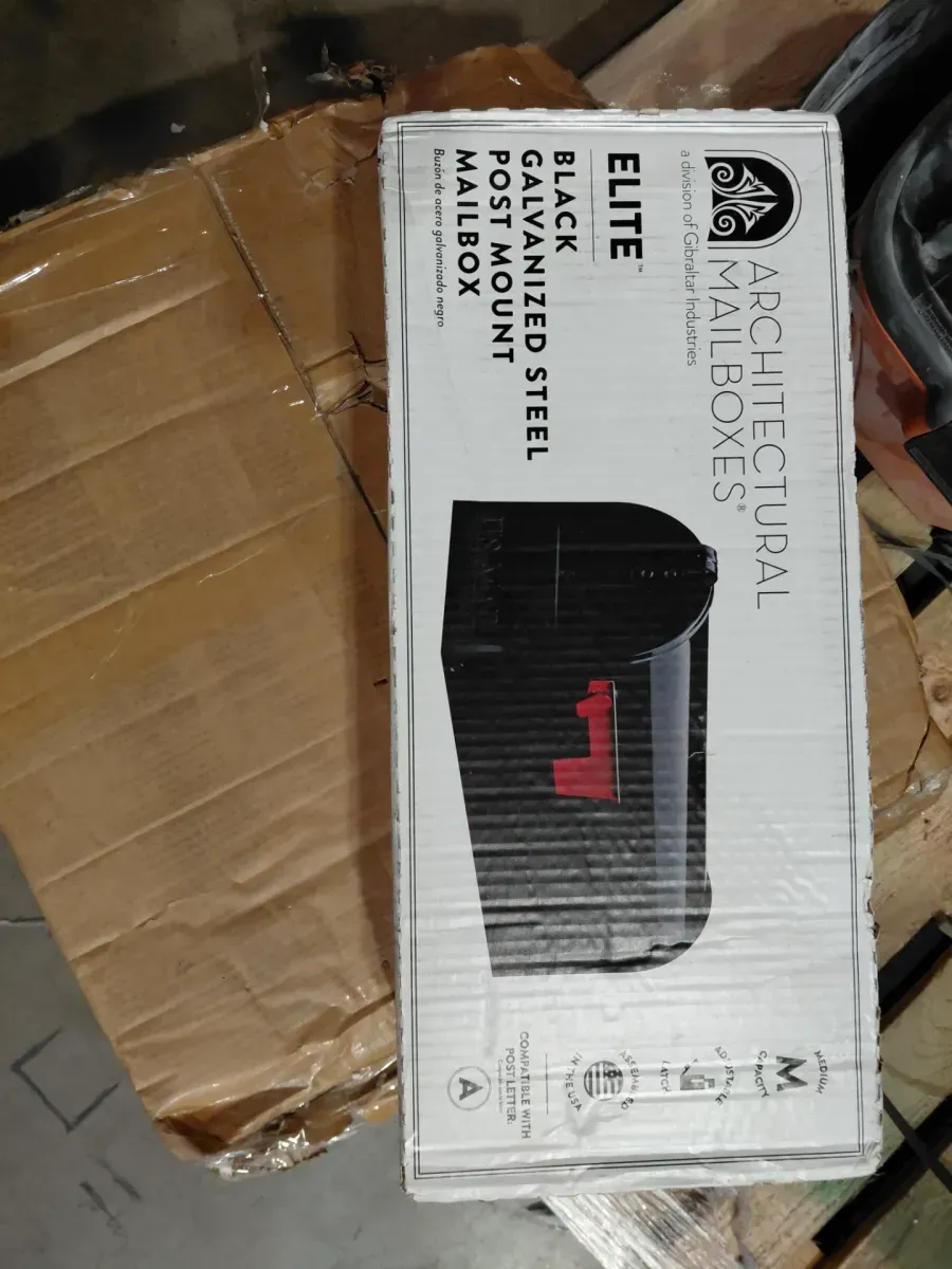 Architectural Mailboxes Elite Black, Medium, Steel, Post Mount Mailbox - image 3